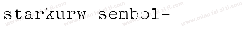 starkurw sembol字体转换